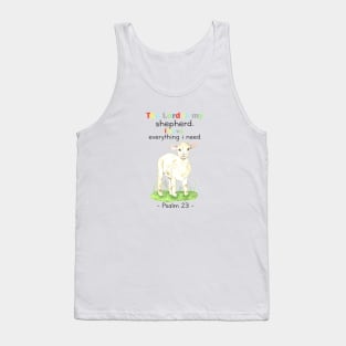 Psalm 23 kids, the lord is my shepherd Tank Top